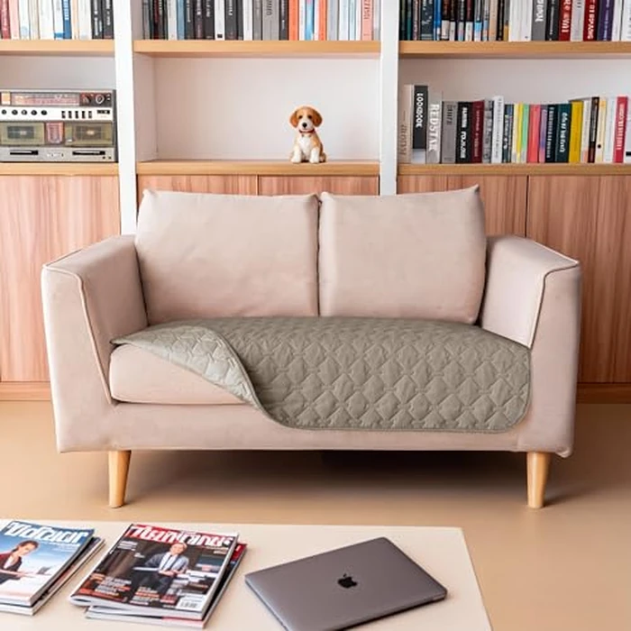 gogobunny 100% Double Sided Waterproof Dog Blanket Soft Pet Bed Cover Reversible Protect Furniture Couch Sofa Car for Puppy Cat Kids (Dark Stone/Light Stone, 32x53 Inch (Pack of 1)) by gogobunny - Image 4