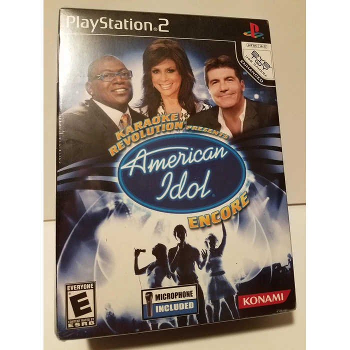 Karaoke Revolution Presents: American Idol Encore BUNDLE - PlayStation 2 by Konami - Used - Very Good condition - US$24.77
