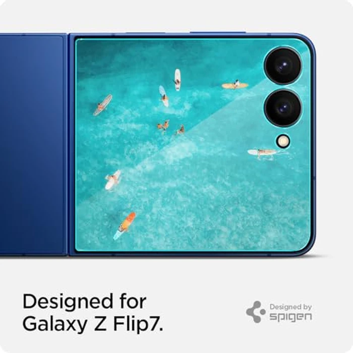 Spigen Tempered Glass Screen Protector [GlasTR EZ FIT] designed for Galaxy Z Flip 7 [Case Friendly] - 2 Pack by Spigen - Image 2