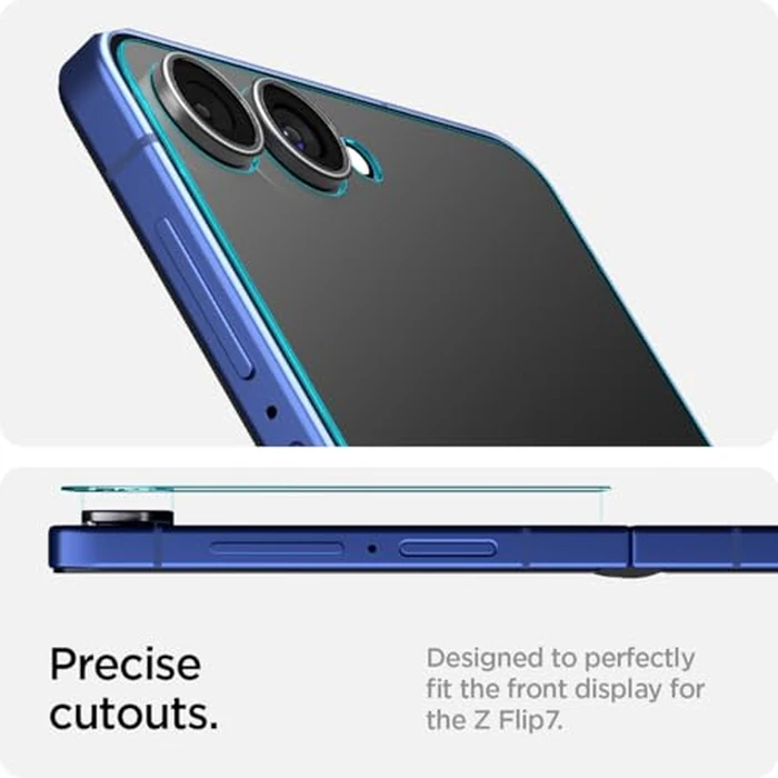 Spigen Tempered Glass Screen Protector [GlasTR EZ FIT] designed for Galaxy Z Flip 7 [Case Friendly] - 2 Pack by Spigen - Image 6