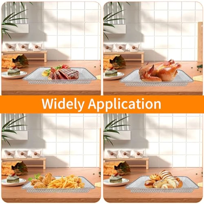 GCQFZ Countertop Toaster Oven Basket for Black+Decker Crisp 'N Bake Air Fryer Toaster Oven, 12.5x10.1 in Food Grade Stainless Steel Toaster Oven Accessories Rack Replacement Parts, Dishwasher Safe by GCQFZ - Image 3