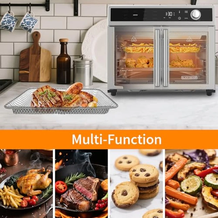 GCQFZ Countertop Toaster Oven Basket for Black+Decker Crisp 'N Bake Air Fryer Toaster Oven, 12.5x10.1 in Food Grade Stainless Steel Toaster Oven Accessories Rack Replacement Parts, Dishwasher Safe by GCQFZ - Image 4