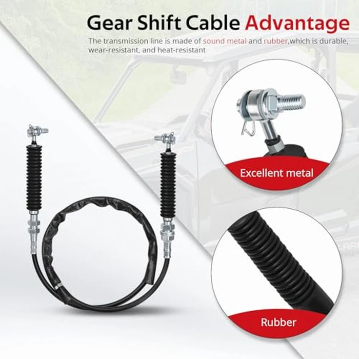 JAVIK Gear Shift Cable Fit for Polaris General 1000 XP 2016-2025,O.E.M#7082078 by JAVIK - Image 6