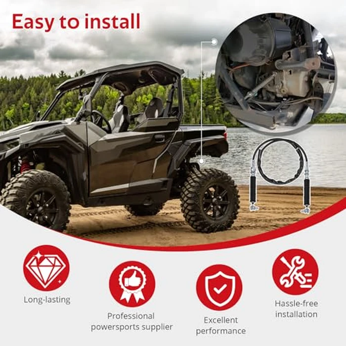 JAVIK Gear Shift Cable Fit for Polaris General 1000 XP 2016-2025,O.E.M#7082078 by JAVIK - Image 7