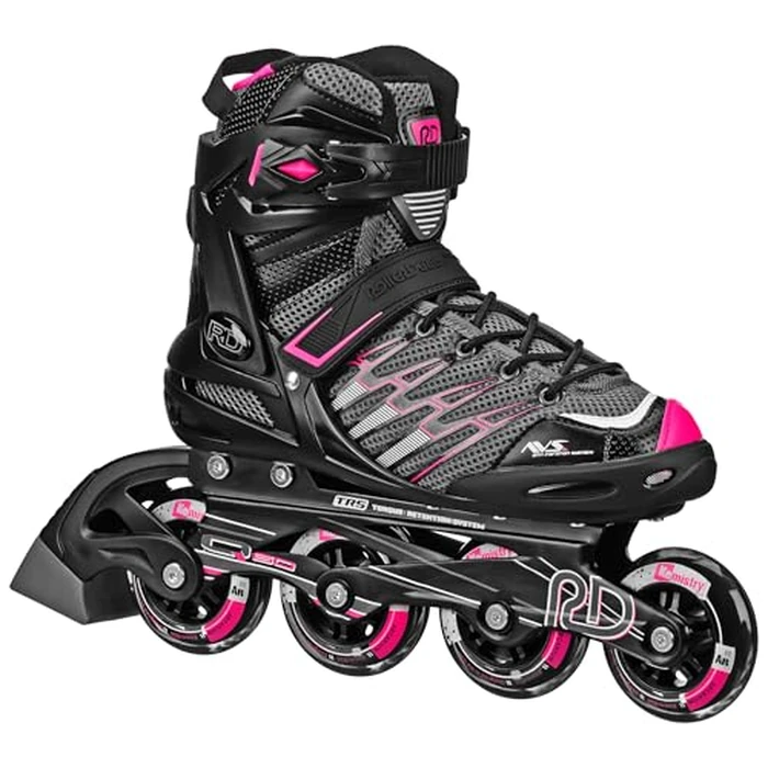 Roller Derby AERIO Q-60 Women's Inline Skates, Black/Pink, Size 9 by Roller Derby - Image 1