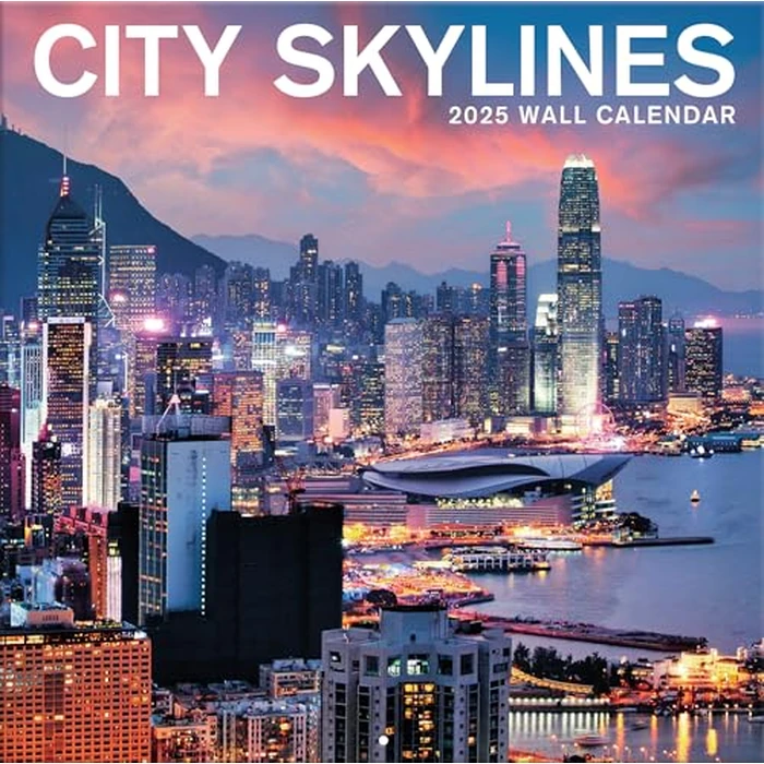 TURNER PHOTOGRAPHIC 2025 City Skylines 12x12 Photo Wall Calendar (25998940013) by Turner Licensing - Image 1
