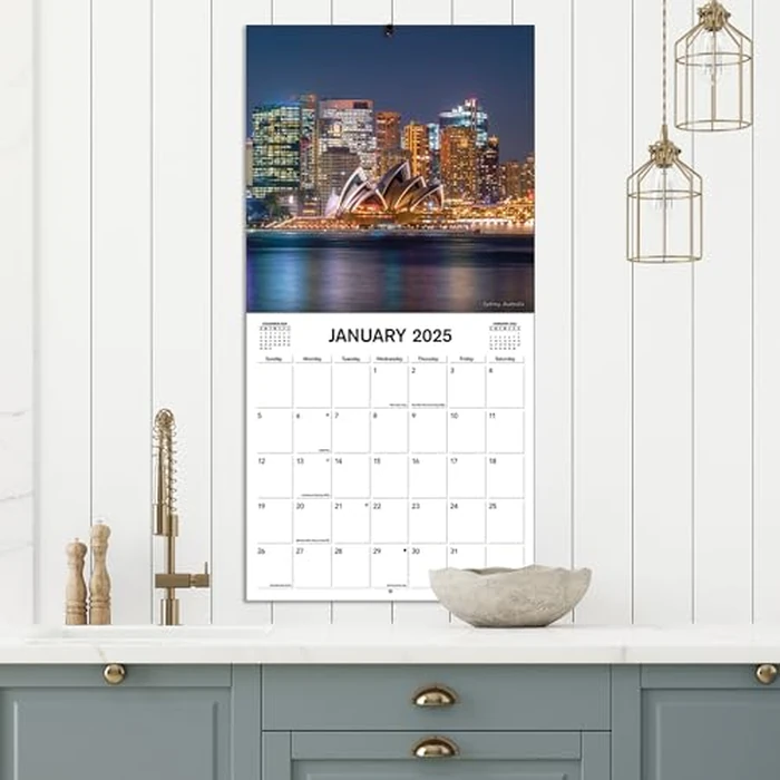 TURNER PHOTOGRAPHIC 2025 City Skylines 12x12 Photo Wall Calendar (25998940013) by Turner Licensing - Image 5