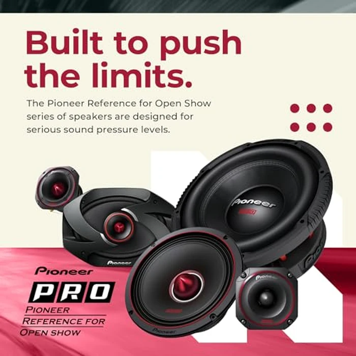 PIONEER P.R.O. Series TS-M651PRO 6.5” Speakers (Pair) - 300W Max, Perfect for high-SPL Builds and pro-Level car Audio by PIONEER - Image 2