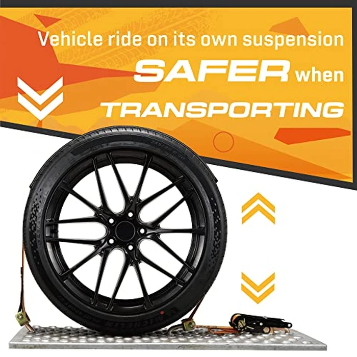 Auto Hauler Car Tie Down Straps for Trailers-4 Pack-104 Inch-Swivel J Hooks & Massive Rubber Pad- 10,000 Strength by KODIAK STRAPS by KODIAK STRAPS - Image 7