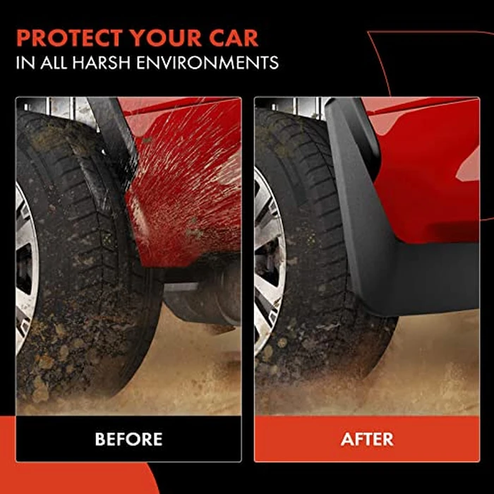 A-Premium 4PCS Mud Flaps Splash Guards - Compatible with Ford Mustang Mach-E 2024 2023 2022 2021 - (GT, Premium, Select, First Edition & More) - W/Hardware - No Need to Drill Holes - Front & Rear by A-premium - Image 6