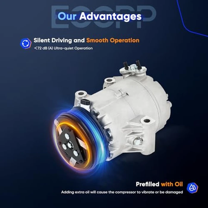 ECCPP A/C Compressor with Clutch Fit for Chevrolet Malibu for Pontiac G6 3.5L 2004-2006 AC Compressor by ECCPP - Image 5