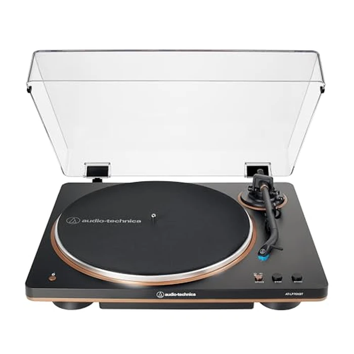 Audio-Technica AT-LP70XBT-BZ Bluetooth Wireless Automatic Turntable with VM95 Series Upgradeable Stylus, Black/Bronze by Audio-Technica - Used - Very Good condition