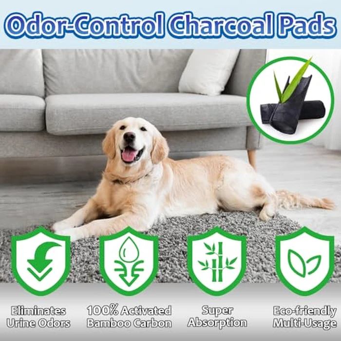 Dogcator Charcoal Puppy Pads Extra Large 30"x36", 30 Count Super Absorbent Pee Pads for Dogs, Disposable Urine Bed Underpads for Doggy, Thicken XXL Disposable Pet Underpads, Piddle Pee Sheets by Dogcator - Image 2