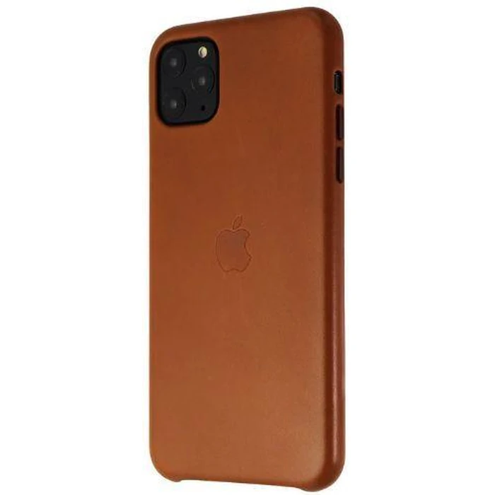 Apple Leather Phone Case for iPhone 11 Pro Max - Saddle Brown by Apple - Refurbished - Brand New condition