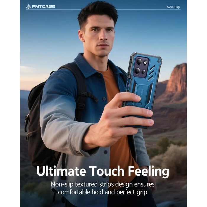FNTCASE for Motorola Moto G-Power-5G-2026 Case: for Moto G Power 5G 2025 Case with Kickstand | Built-in Screen Protector Military Grade Drop Proof Protection Rugged Shockproof Protective Sturdy Blue by FNTCASE - Image 8