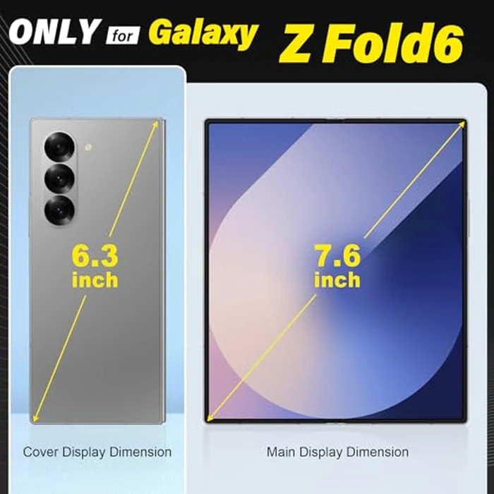 TUCCH Case Wallet for Galaxy Z Fold 6 5G, Shockproof Wallet Case with S Pen Holder[RFID Blocking][Kickstand][Card Slots], PU Leather PC Folio Cover Compatible with Galaxy Z Fold6 2024, Light Blue by TUCCH - Image 3