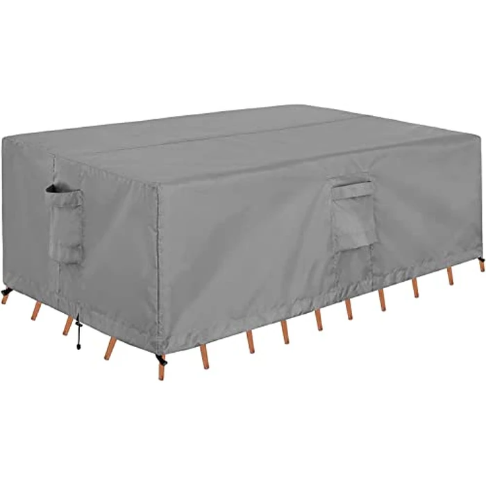 OutdoorLines Outdoor Waterproof Patio Table Furniture Set Covers - Square Couch Sectional Cover Outside Weatherproof Patio Furniture Covering for Deck, Lawn and Backyard 74" L x 74" W x 28" H, Grey by OutdoorLines - Image 1