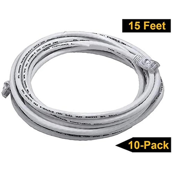iMBAPrice IMBA-CAT5-07WT-10PK Cat5e Network Ethernet Patch Cable (10 Pack), 7-Feet, White by iMBAPrice - Image 5