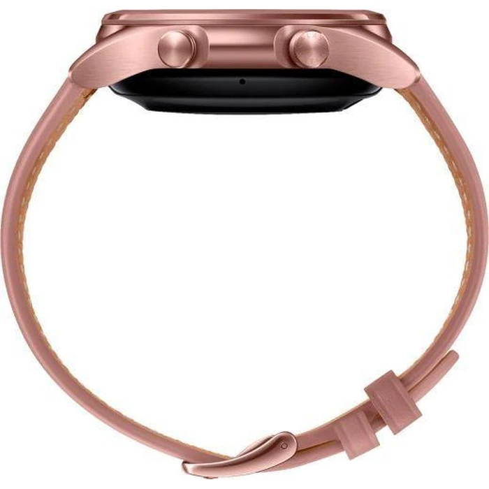 Samsung Galaxy Watch3 (Bluetooth + LTE) - 4GB - 45mm - Mystic Bronze Stainless Steel Case with Pink Leather Leather Strap by Samsung - Image 4