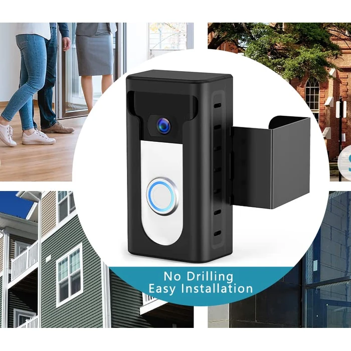 KIMILAR 2024 Upgrade Anti-Theft Video Doorbell Mount, Not Block Doorbell Motion Sensor, Adjustable No-Drill Mounting Bracket Wedge Holder Accessories for Home Rentals Office, Not for Security Door by KIMILAR - Image 9