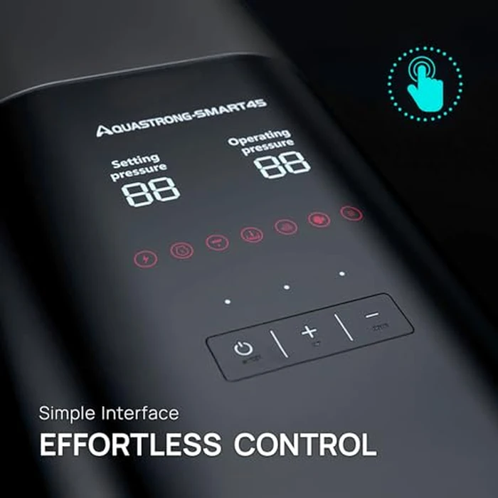 Aquastrong Whole House Water Pressure Booster Pump 80 PSI, 115V Automatic Variable Speed, Constant Pressure, Integrated Design, Self-Priming, for Home, Apartment, Shower, Garden, Shallow Well,Smart 45 by AQUASTRONG - Image 7