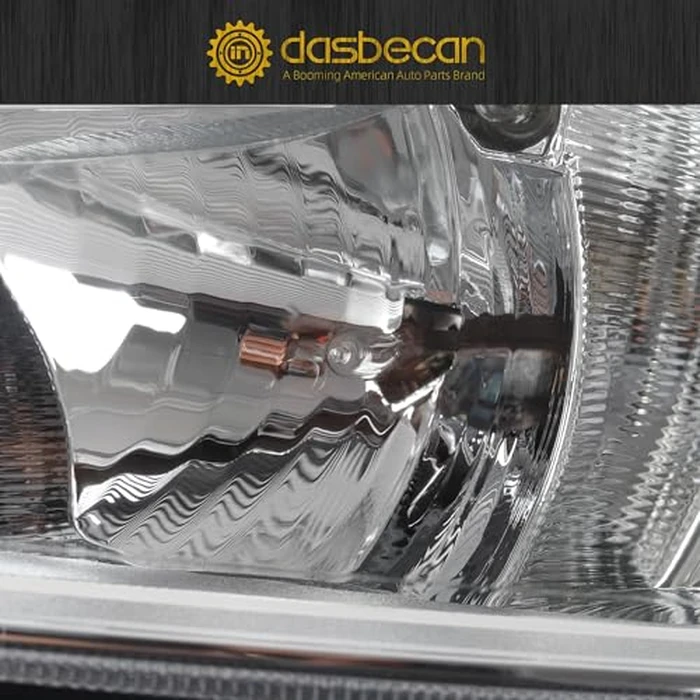 Dasbecan Halogen Headlight Assembly Compatible With Ford Focus 3rd Gen 2015-2018 w/o LED DRL Left Driver Side Chrome Headlamp Replaces# F1EZ13008GT FO2502339 by Dasbecan - Image 4