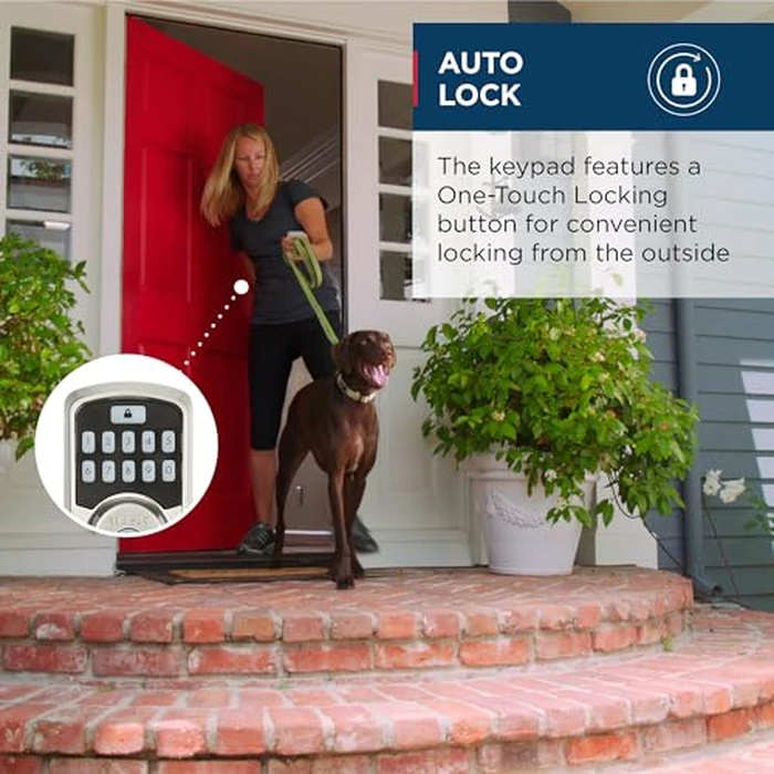 Weiser Aura Satin Nickel Bluetooth Door Lock, Remote Sharing Compatible with Alexa and Google Assistant, Auto Lock, Create, Disable and Delete Codes Via App, Scheduled and Maintain up to 250 Codes by Weiser - Image 8
