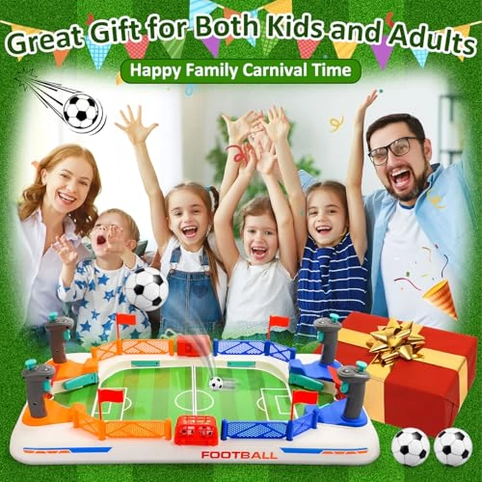Mini Foosball Table Game, Luckades Soccer Toys for 3 4 5 6 7 8-12 Year Old Boy Gifts Toys for Kids Age 3-5 4-6 7-10 Girl Children Christmas Birthday Gifts Family Party Games for Kids & Adults by Luckades - Image 7