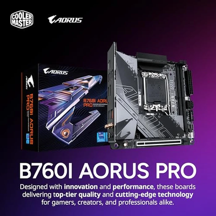 Cooler Master NR2 Pro Mini ITX - Intel i7-14700F 2.1GHz (5.4GHz Turbo) | Gigabyte RX 7800 XT 16GB & B760I AORUS PRO | 32GB DDR5 6000MHz | 1TB Gen4 M.2 | WiFi | Windows 11 | 280mm AIO Gaming PC by Cooler Master - Image 6