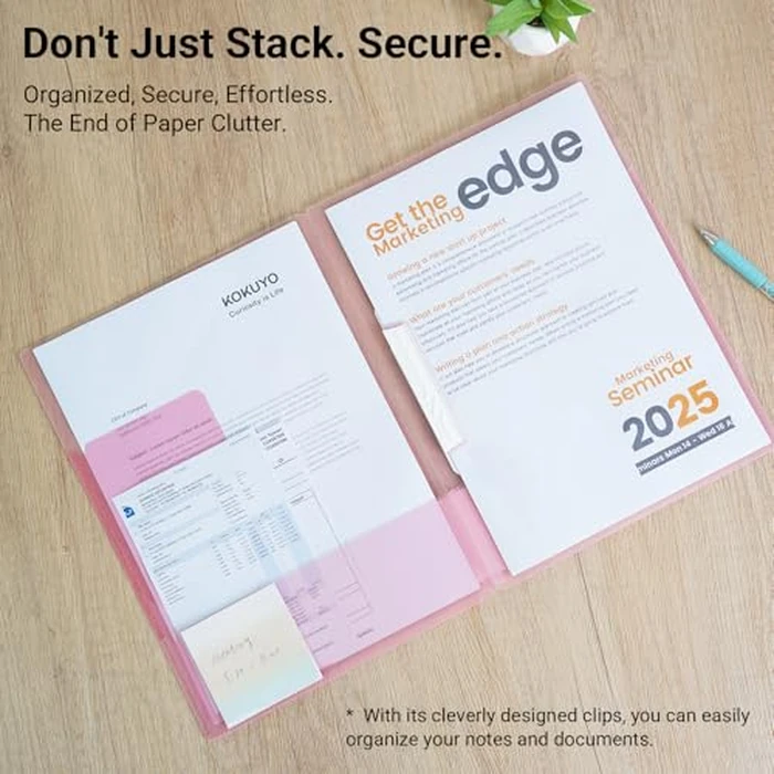Kokuyo F-CE755M Campus Easy to Review Print File, Gray by KOKUYO - Image 3