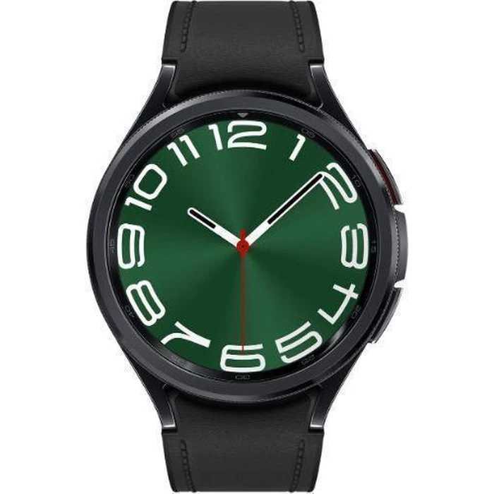 Samsung Galaxy Watch6 (Bluetooth + LTE) - 16GB - 43mm - Black Classic (Stainless Steel) Case with Black Hybrid Eco-Leather Leather Band by Samsung - Refurbished - Excellent condition