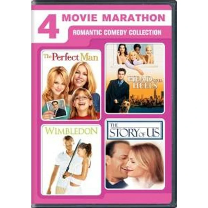 4 Movie Marathon: Romantic Comedy Collection (The Perfect Man / Head Over Heels / Wimbledon / The Story of Us) by UNIVERSAL - Used - Good condition
