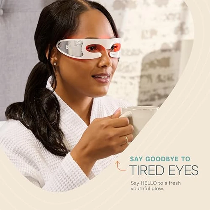 Lifepro Red Light Therapy for Eyes - Rejuvaglow 3 Modes Under Eye Red Light Therapy with Soothing Vibration - Adjustable Strap & Rechargeable LED Eye Mask by LifePro - Image 3