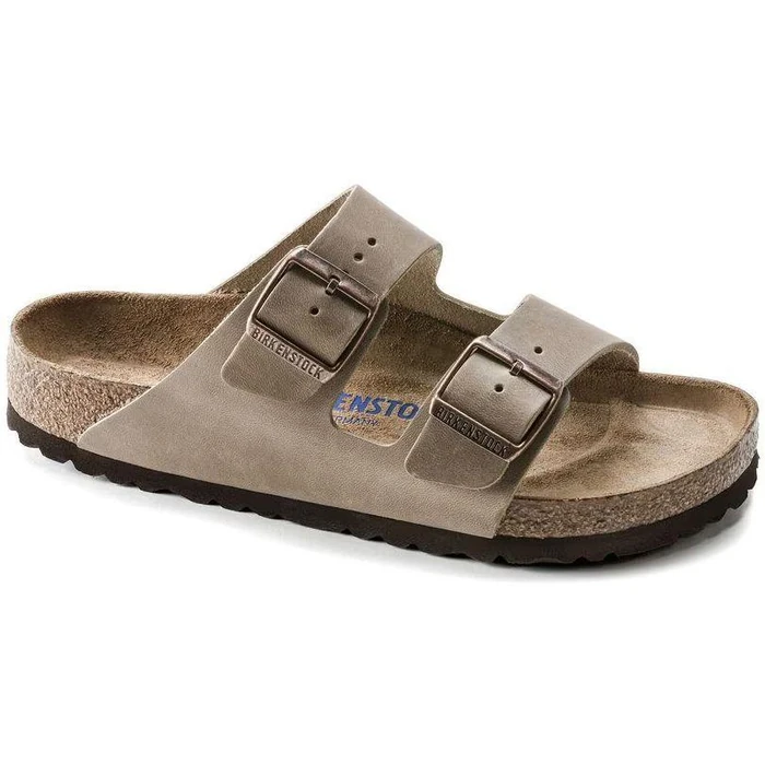 Birkenstock Arizona Soft Footbed Natural Leather Oiled Narrow Fit Unisex Sandals - 11 - Tabacco Brown by Birkenstock - Refurbished - Excellent condition