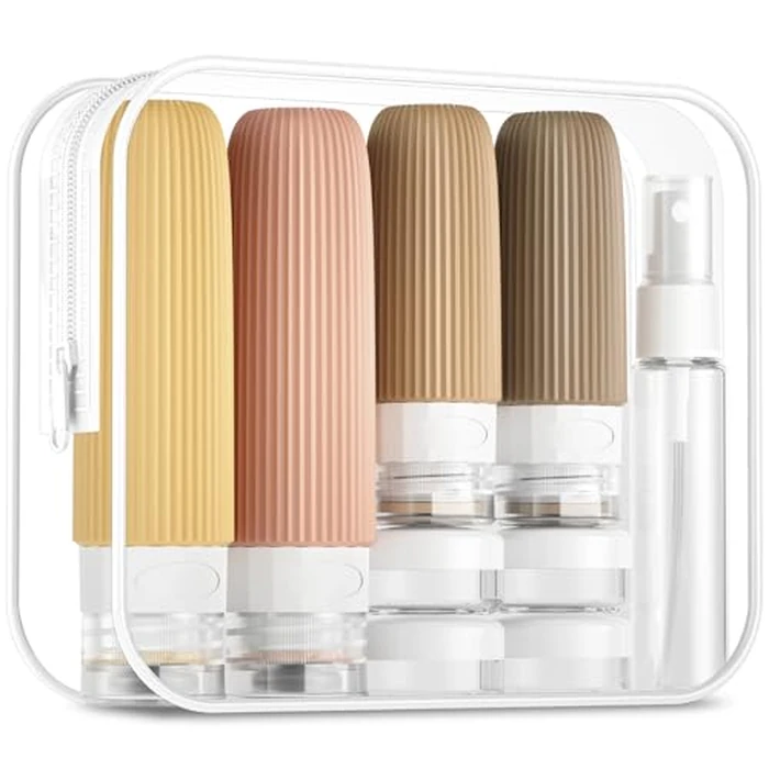 Mrsdry 16 Pack Travel Bottles Set, TSA Approved Leak Proof Silicone Squeezable Containers for Toiletries, Refillable Travel Accessories for Conditioner, Shampoo, Lotion & Body Wash Accessories by Mrsdry - Used - Like New condition - US$8.99