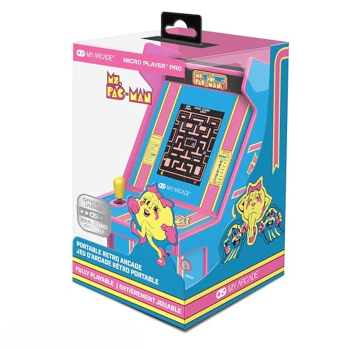 My Arcade Ms. Pac-Man Micro Player Pro: Officially Licensed 6.75" Mini Arcade Machine, Retro Games by MY ARCADE - Used - Good condition - CA$25.25