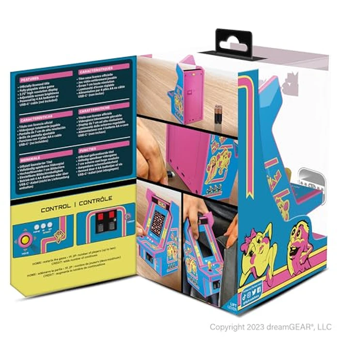 My Arcade Ms. Pac-Man Micro Player Pro: Officially Licensed 6.75" Mini Arcade Machine, Retro Games by MY ARCADE - Image 5