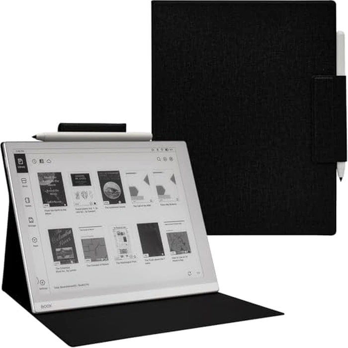 GOVTVA Magnetic Stand Case for Onyx Boox Go 10.3 /BOOX Tablet Go 10.3 Gen II Lumi ePaper Ultra-Thin Lightweight Leather Cover with Auto Sleep/Wake & Magnetic Closure (Cloth Black) by GOVTVA - Used - Like New condition - US$25.73