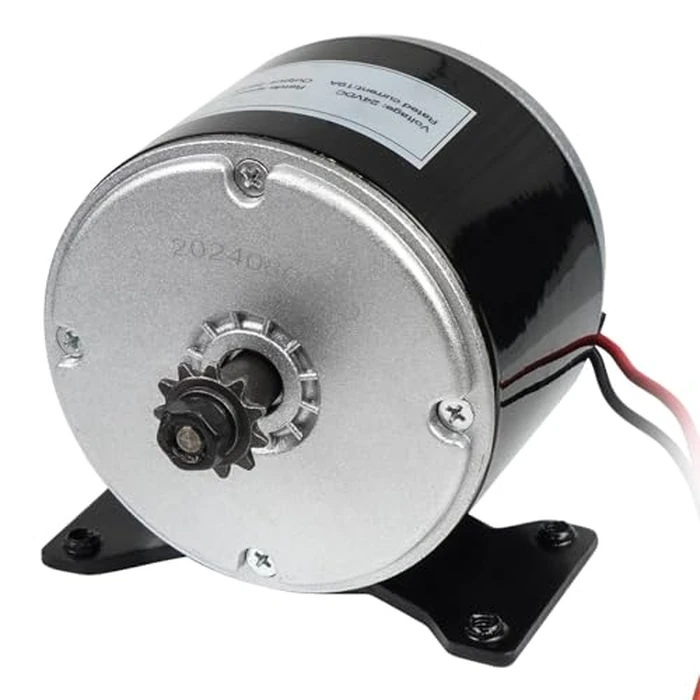 Dexepe 24V Electric Scooter Brushed Motor 350W Compatible with E Scooter Drive Speed Control Razor E300 E300S E325 MX350 MX400 Wind Turbine Go Karts E Bike Chain Drive Permanent Magnet Electric Motor by Dexepe - Image 1