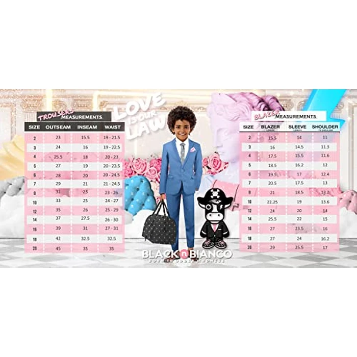 Black n Bianco Boys Slim Fit Suit Rosefia Style Five Piece Set Mary Mid Gray 12 by Black n Bianco - Image 7