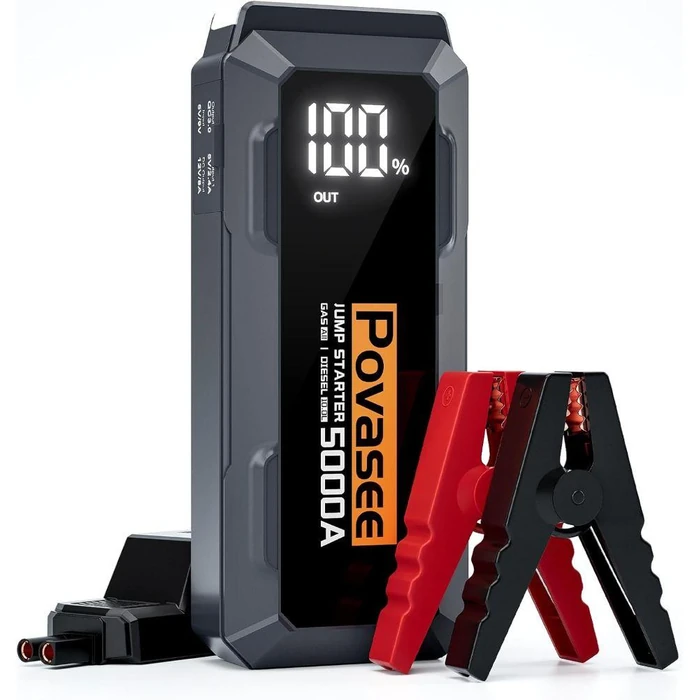 Povasee A40 5000mAh 2-Port Power Bank - Black by Povasee - Refurbished - Excellent condition