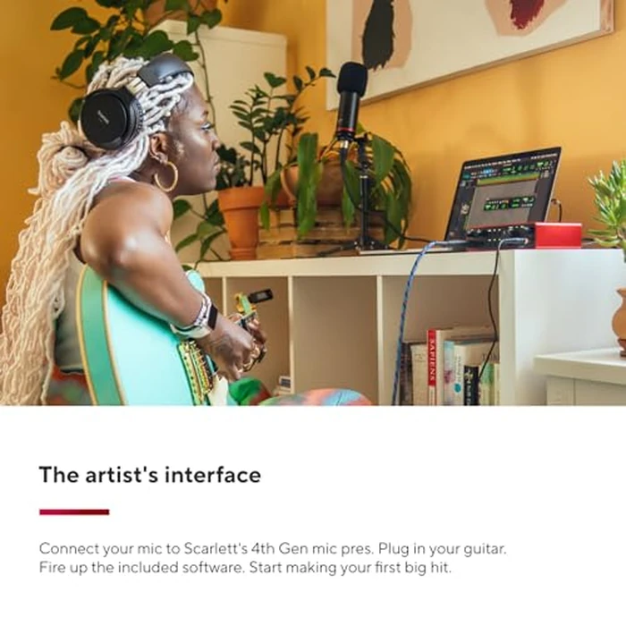 Focusrite Scarlett 2i2 4th Gen USB Audio Interface for Recording, Songwriting, Streaming and Podcasting - High-Fidelity, Studio Quality Recording, and All the Software You Need to Record by Focusrite - Image 2