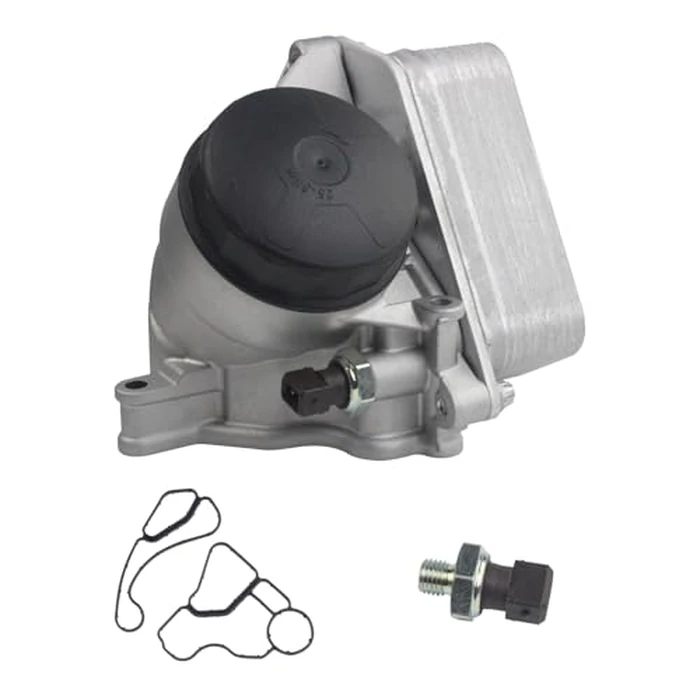 FBXINTUM Aluminium Engine Oil Filter Housing with Oil Cooler Compatible with BMW 128i 328i 335i 528i 530xi X3 Z4 w/o Oil Cooler by FBXINTUM - Image 1