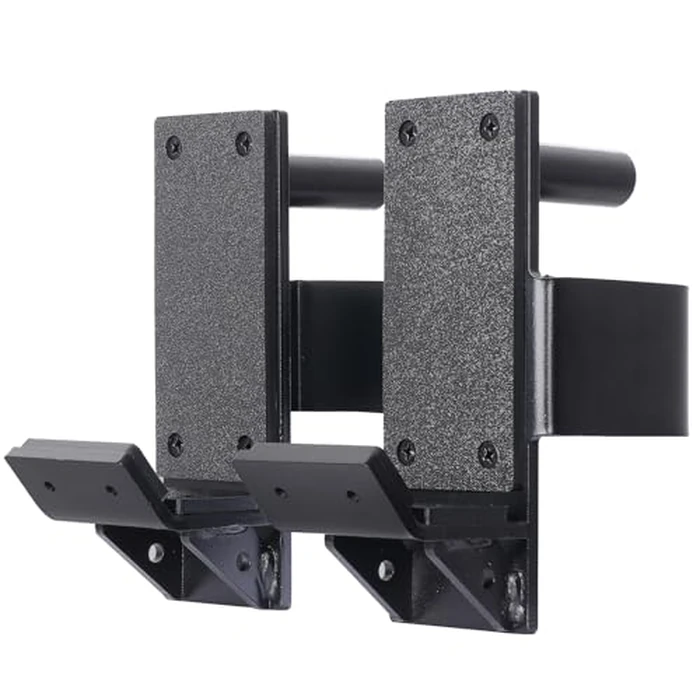 SYL Fitness J-Hooks for Squat/Power Rack - Available in 2"x2" and 3"x3", Heavy Duty J-Cups Barbell Holder with UHMV Pads (For 3"x3" Rack with 1" Hole) by SYL Fitness - Used - Very Good condition