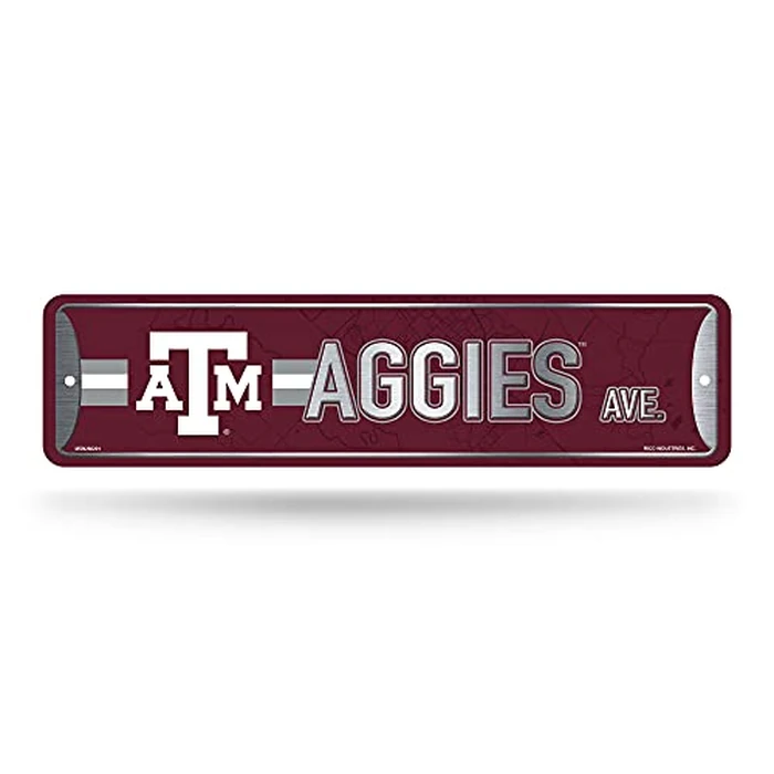 Rico Industries NCAA Texas A&M Aggies Metal Street Sign by Rico Industries - Image 1