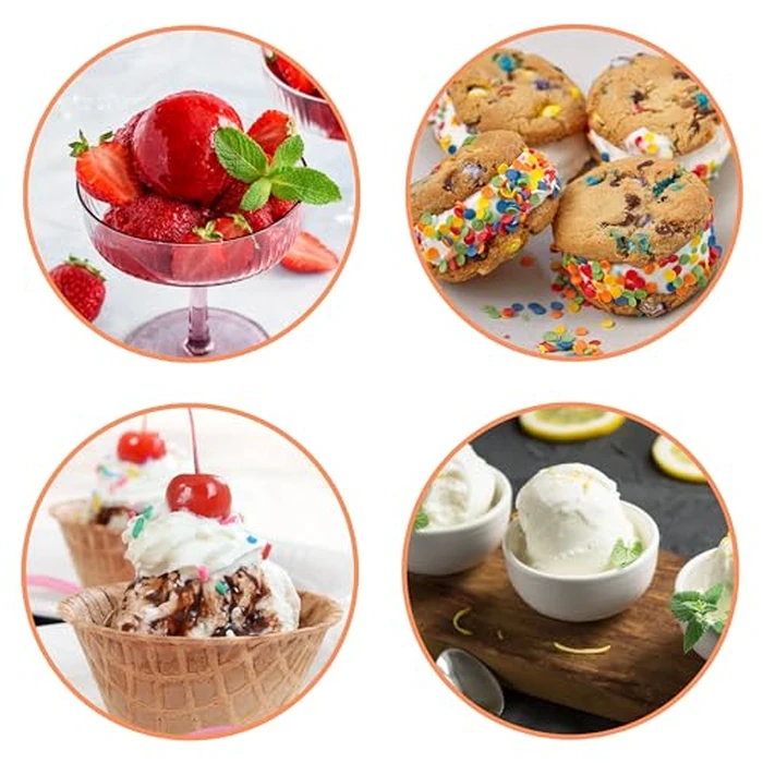 Nostalgia Electric Ice Cream Maker - Parlor Style, Old Fashioned Soft Serve Ice Cream Machine Makes Frozen Yogurt or Gelato in Minutes - Fun Kitchen Appliance - White - 4 Quart by Nostalgia - Image 6