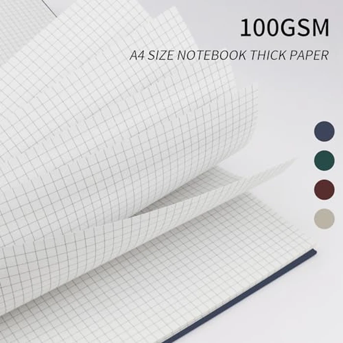 Rinrda Graph Paper Notebook Spiral Notebook 8.5" x 11"-8 Pack Grid Paper Notebook Engineering notebook 120 Pages 100 GSM Thick Graphing Paper Notebook Hardcover Journal for School (GRAPH, Mult-color) by Rinrda - Image 3