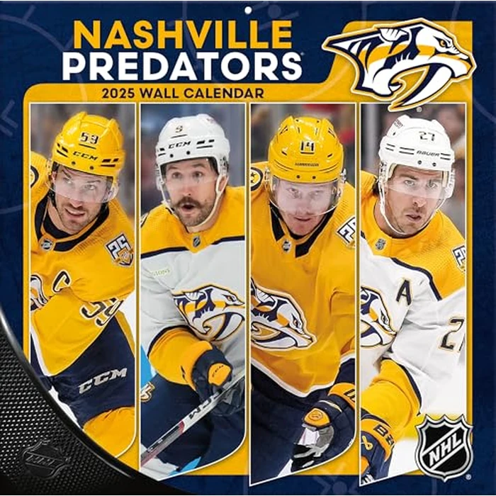 TURNER SPORTS Nashville Predators 2025 12x12 Team Wall Calendar (25998011946) by Turner Licensing - Used - Very Good condition - CA$3.22