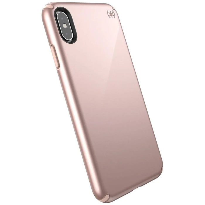 Speck Presidio Metallic Phone Case for iPhone XS Max - Rose Gold Metallic/Dahlia Peach by Speck - Image 2