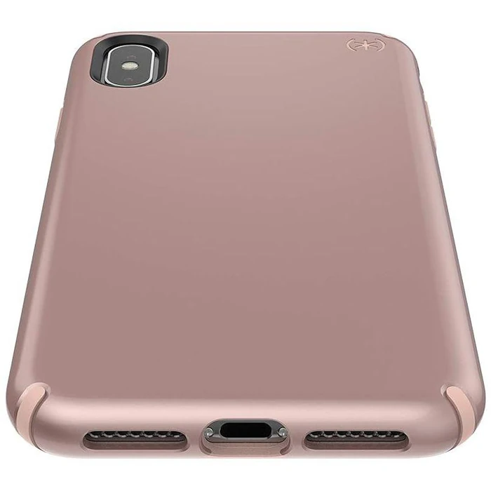 Speck Presidio Metallic Phone Case for iPhone XS Max - Rose Gold Metallic/Dahlia Peach by Speck - Image 3